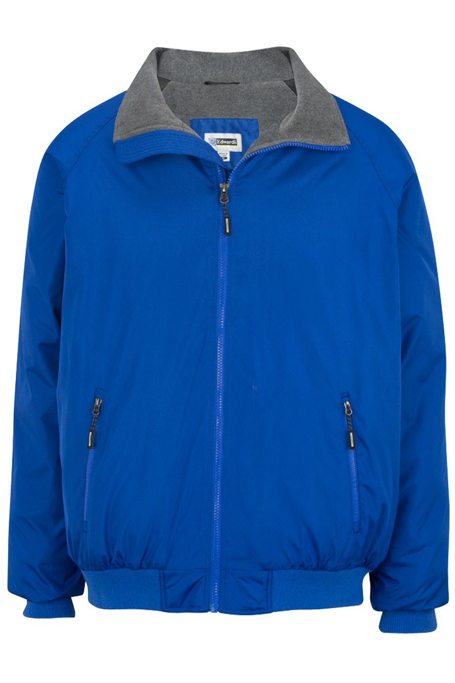 click to view ROYAL BLUE w/CHARCOAL HEATHER FLEECE